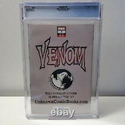Venom #2 Marvel Comics Kirkham Cover C CGC 9.8 WHITE Pages