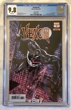 Venom 3 CGC 9.8 Regular and 125 Variant White Pages First KNULL