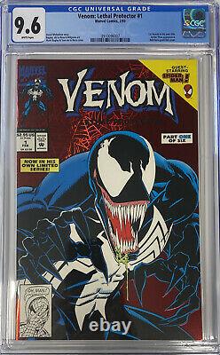 Venom Lethal Protector #1 CGC 9.6 White Pages Marvel 1993 1st Venom In Own Title
