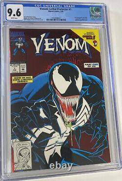 Venom Lethal Protector #1 CGC 9.6 White Pages Marvel 1993 1st Venom In Own Title
