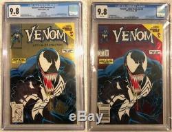 Venom Lethal Protector 1 Gold Edition and Newsstand CGC 9.8 WHITE