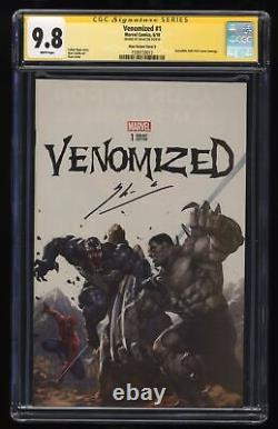Venomized #1 CGC NM/M 9.8 White Pages Signed SS Skan Cover B Variant Marvel 2018