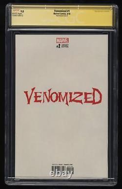 Venomized #1 CGC NM/M 9.8 White Pages Signed SS Skan Cover B Variant Marvel 2018