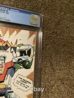 Voltron #1 Cgc 9.6 White Pages- 1st Voltron In Us- Key Book 1985 Modern Comics