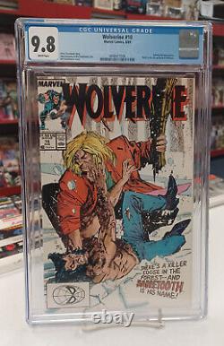 WOLVERINE #10 (Marvel Comics, 1989) CGC Graded 9.8 SABRETOOTH White Pages
