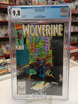 WOLVERINE #24 (Marvel Comics, 1990) CGC Graded 9.8! JIM LEE White Pages