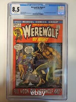 Werewolf By Night #1 Marvel Comics 1972 Jack Russell CGC 8.5 White Pages Disney+