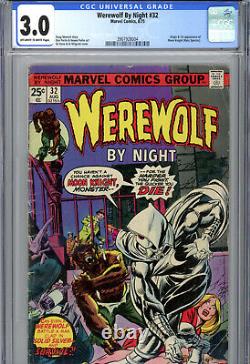 Werewolf by Night #32 (1975) Marvel CGC 3.0 OWithWhite 1st App. Of Moon Knight