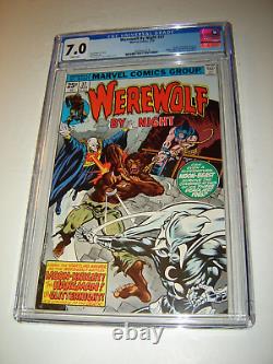 Werewolf by Night 37 CGC 7.0 White Pages-3rd App. Of Moon Knight Marvel Comics