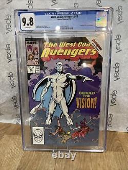 West Coast Avengers #45 1989 CGC Graded 9.8 First App. White Vision Marvel