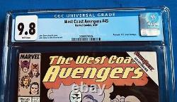 West Coast Avengers #45 (1989) Cgc 9.8 1st App Of White Vision Cover Homage