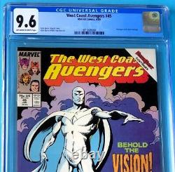 West Coast Avengers #45 (Marvel 1989)? CGC 9.6? 1st App WHITE VISION! Comic
