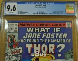 What If #10 Cgc 9.6 Nm+ White Pgs 1st Jane Foster As Thor 1978 Avengers