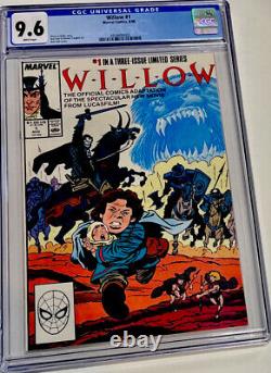 Willow 1 CGC Graded 9.6 WHITE Pages 8/88 movie adaptation Marvel Comics NEW SHOW