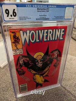 Wolverine #17 CGC 9.6 Marvel Comics Classic BJohn Byrne Cover & Art White pages