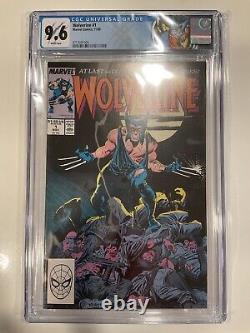 Wolverine #1 1988 CGC 9.6 White Pages Marvel Comics Key 1st Appearance Patch