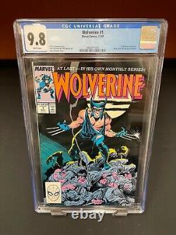 Wolverine 1 1988 Marvel CGC 9.8 White Pages Regular Series 1st App as Patch A