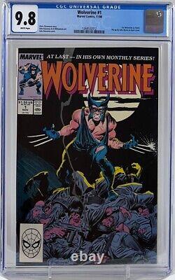 Wolverine #1 1988 Marvel Comics White Pages CGC 9.8