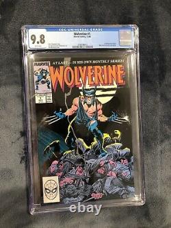 Wolverine 1 Marvel 1988 CGC 9.8 White pgs Claremont 1st as Patch Freshly Graded