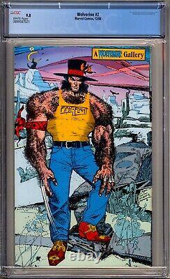 Wolverine 2 CGC Graded 9.8 NM/MT White Pages Marvel Comics 1988