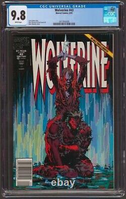 Wolverine #43 Newsstand CGC 9.8 NM+/MT White Pages 1991 Marvel Comics