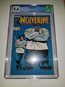 Wolverine #8 CGC 9.6 White (Marvel, 1989) iconic John Buscema cover with Hulk