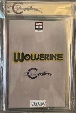 Wolverine #8 CGC Signature Series Clayton Crain 9.8 White Pages Marvel 2021