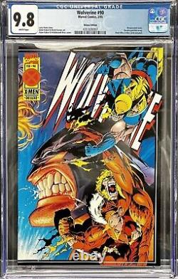 Wolverine #90 CGC 9.8 Mint Marvel 1995 Deluxe Edition White Pages