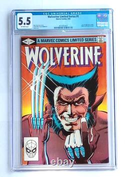 Wolverine Limited Series #1 CGC 5.5 Marvel Comics 9/82 1st Solo Off White Pages