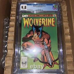 Wolverine Limited Series 4 cgc 9.8 Marvel 1982 Frank Miller cover art WHITE pgs