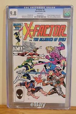 X-FACTOR #5 CGC 9.8 WHITE PAGES 1st App. Of APOCALYPSE HIGHEST GRADED