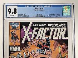 X-Factor #6 CGC 9.8 White Pages 1st Full App. Of Apocalypse 1986 Marvel Comics