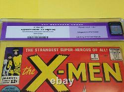 X-MEN #2 CGC 7.0 (R) 1963 Marvel Comics OFF-WHITE Pages Vanisher 1st appearance
