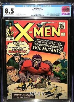 X-MEN 4 CGC 8.5 ow-WHITE PAGES 1st App QuickSilver & Scarlet Witch 3756777002