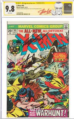 X-MEN #95 CGC 9.8 WHITE SS SIGNED 2X's STAN LEE, CHRIS CLAREMONT, #1586598006
