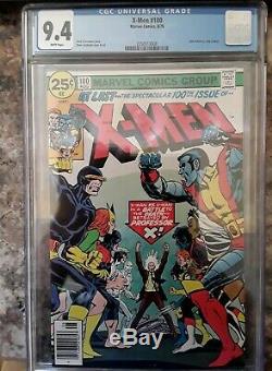 X-Men #100 CGC 9.4. White pages
