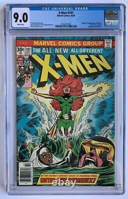 X-Men #101 CGC 9.0 White Pages 1st App The Phoenix Jean Grey Uncanny Marvel