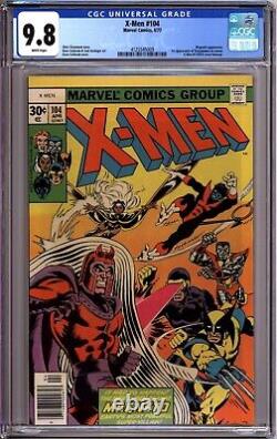 X-Men 104 CGC Graded 9.8 NM/MT White 1st Cameo Starjammers Marvel Comics 1977