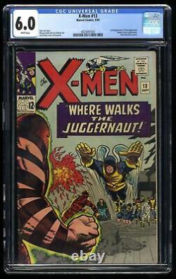 X-Men #13 CGC FN 6.0 White Pages 2nd Appearance Juggernaut! Marvel 1965