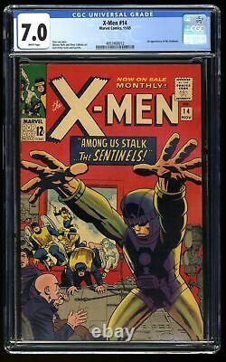 X-Men #14 CGC FN/VF 7.0 White Pages 1st Appearance Sentinels! Marvel 1965