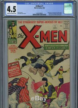 X-Men #1 1963 CGC 4.5 Cream to Off White Pages 1st Magneto