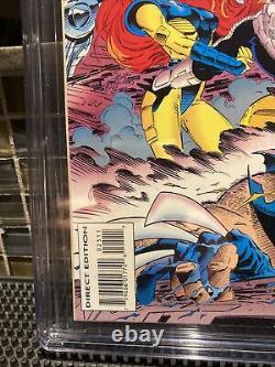 X-Men # 25 CGC 9.6 White Page Distorted Blue Hologram Error Marvel 1993