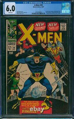 X-Men #39? CGC 6.0 White Pages? New Costumes! Silver Age Marvel Comic 1967