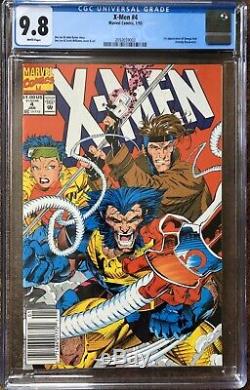 X-Men #4 CGC 9.8 White NEWSSTAND (Jan 1992, Marvel) 1st Appearance OMEGA RED