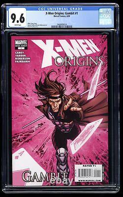 X-Men Origins Gambit #1 CGC NM+ 9.6 White Pages David Yardin Cover! Marvel