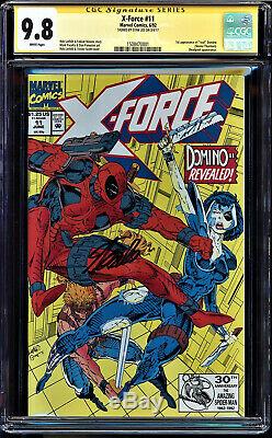 X-force #11 Cgc 9.8 White Ss Stan Lee Signed 1st App Of Domino Cgc #1508470001