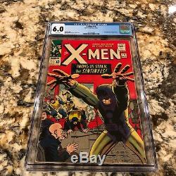 X-men #14 Cgc 6.0 Rare White Pages 1st Appearance Of The Sentinels Hot Mcu Movie