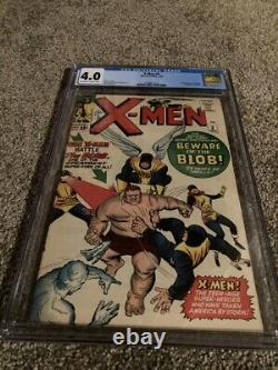 X-men #3 Cgc 4.0 Off White To White Pages 1st App. Of The Blob